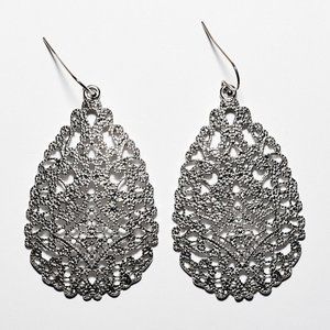 Like New Filigree-Style Teardrop Earrings